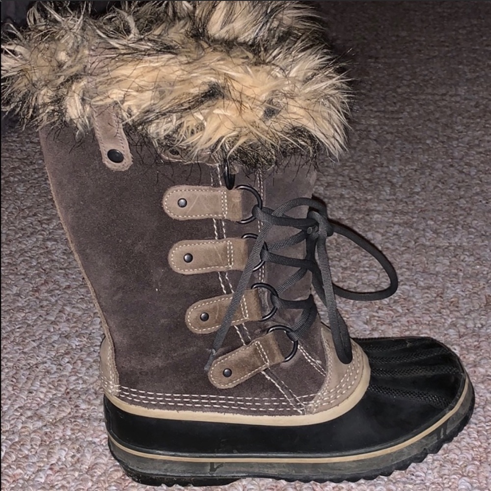 Brown Sorel winter boots